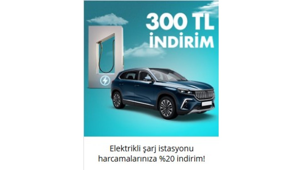 VakıfBank Elektrikli şarj istasyonu harcamalarınıza %20 indirim!