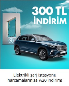 VakıfBank Elektrikli şarj istasyonu harcamalarınıza %20 indirim!