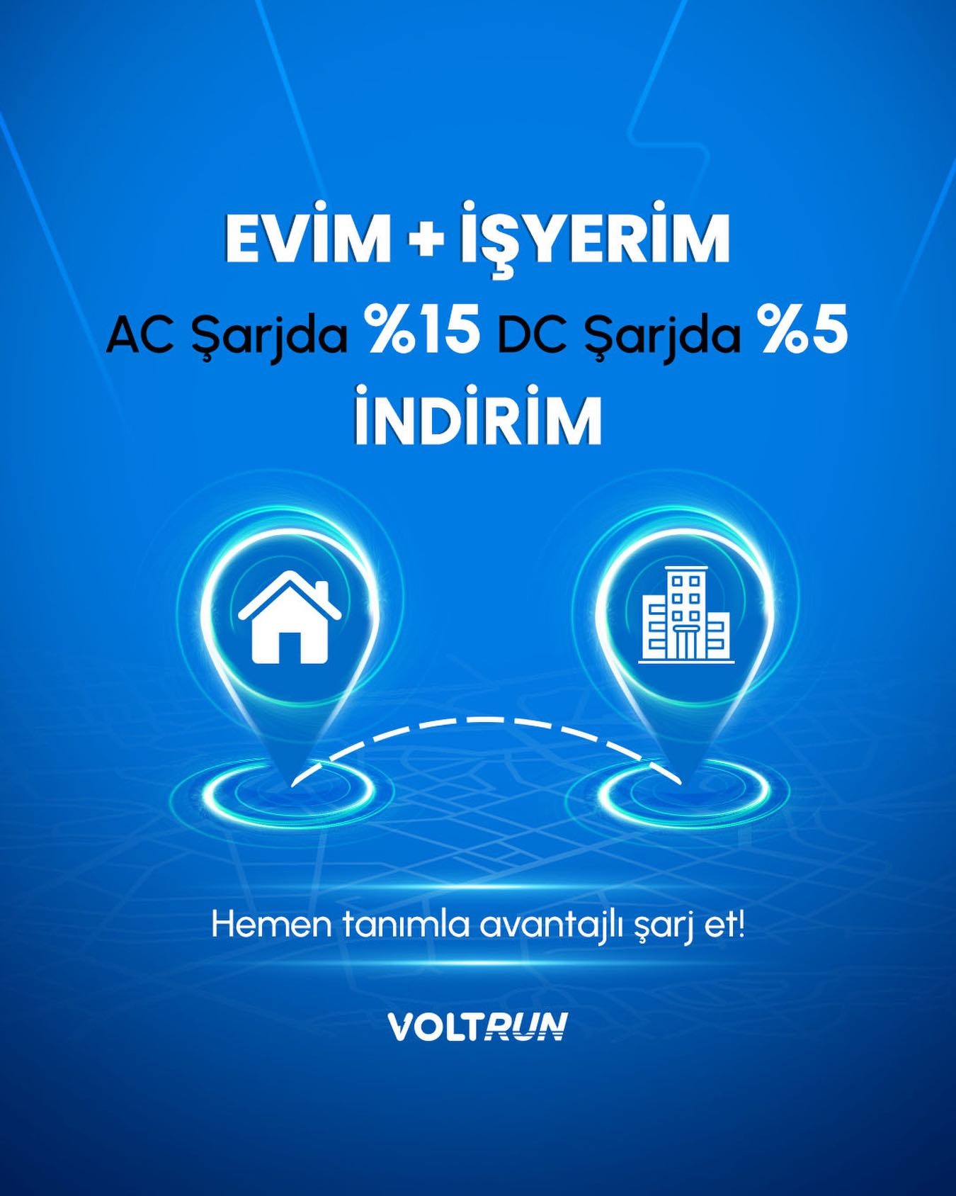 Voltrun Evim + İşyerim (Favoriİstasyon) AC %20 ve DC %5 İndirim
