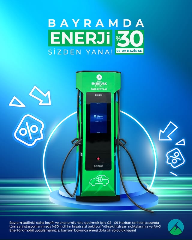 RHG Enertürk Enerji'den Bayram Boyunca %30 İndirim