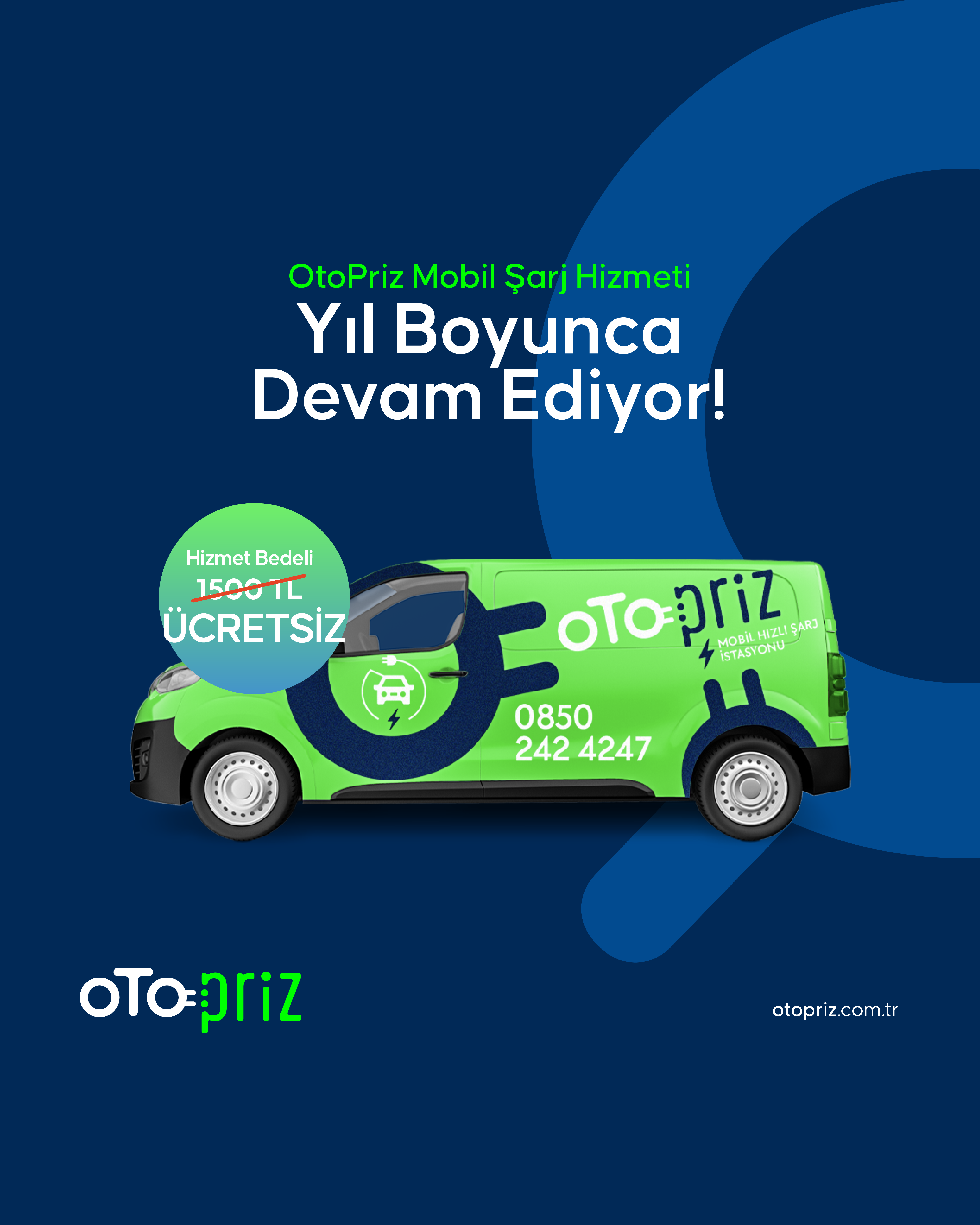 OtoPriz Müşterilerine Özel Mobil Hızlı Şarj İstasyonu Kampanyası