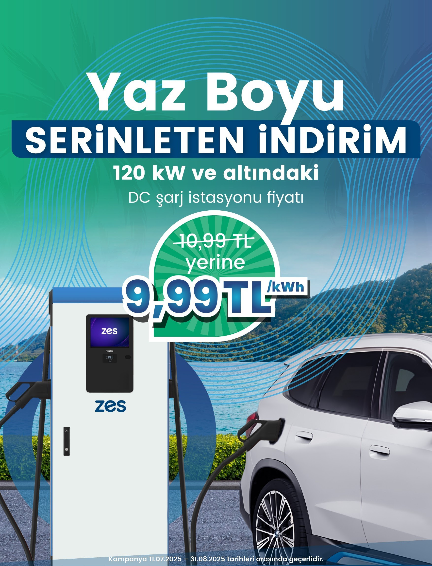 Yaz Boyu Serinleten İndirim (120kW ve Altı DC)
