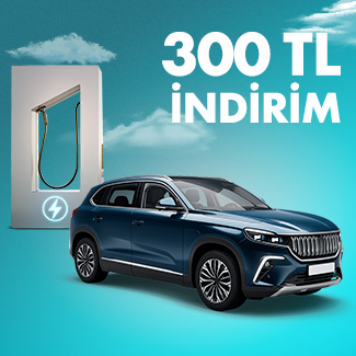 Elektrikli şarj istasyonu harcamalarınıza %20 indirim!