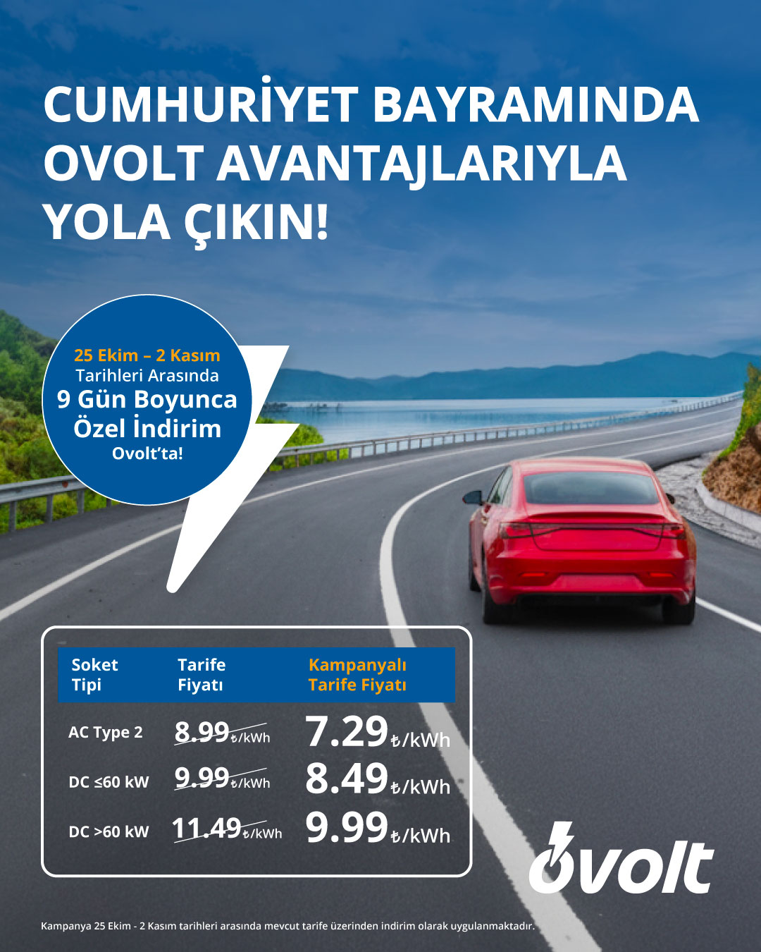 Ovolt Cumhuriyet Bayramı İndirimi